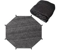 Auvent de trampoline - Filet de parasol pour trampoline | Couverture d'ombre pour trampoline | Ombre de trampoline ronde | Outil de protection de trampoline en tissu en maille pour pique-nique