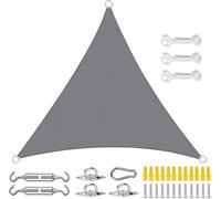 Auvent De Voile D'ombrage, Couverture Triangulaire Anti-UV À 95% for L'extérieur, Patio D'arrière-Cour, Pelouse, Jardin, Bac, Chaise Œufs(Gray,4.5x4.5x4.5m)