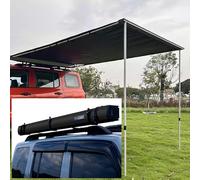 Auvent de voiture avec coque en alliage d'aluminium, lampe intégrée, coupe-vent, imperméable, protection solaire pour SUV et véhicule en extérieur