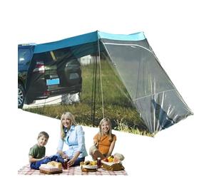 Auvent de voiture Camping - Corps de toit portable, auvent polyvalent de hayon arrière, idéal pour le camping à la porte arrière, les vacances à la plage et les voyages en famille,