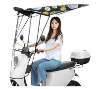 Auvent de voiture électrique batterie moto vent, pluie, soleil et pare-soleil rétractable auvent pliable(Color 07)