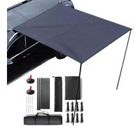Auvent de Voiture Pliable avec revêtement PU | Auvent de Caravane, auvent d'extérieur pour SUV, fourgonnette, Caravane, Camping, Pique-Nique, Plage, Tourisme, avec kit de Montage