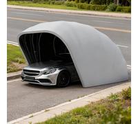 Auvent de Voiture Pliable et rétractable, abri Semi-Automatique, abri de Voiture Pare-Soleil pour Voitures de Petite et Moyenne Taille(Gray)