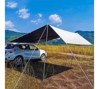 Auvent De Voiture Portable, Auvent De Voiture Polyvalent Tente De Queue De Voiture De Camping Tente en Tissu Oxford Enduit Noir Imperméable 420d, Auvent Latéral pour L’extérieur