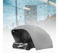 Auvent de voiture rétractable en acier inoxydable, bâche coupe-vent et résistante à la neige pour protection du véhicule toute l'année