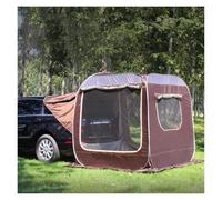 Auvent de Voiture， Tente arrière for SUV, Extension Automatique for Grand Espace, Housse de Coffre de fourgonnette Portable à Construire soi-même(Bruin)