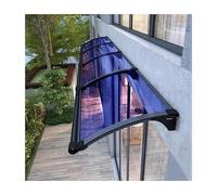 Auvent d'entrée en aluminium - 65 x 140 cm - Résistant aux intempéries - Réduit le glissement - Garde les entrées au sec - Abri extérieur élégant pour les entrées de la maison