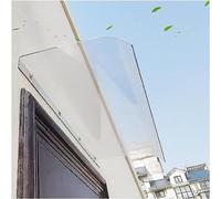 Auvent d'entrée imperméable de 3,5 mm d'épaisseur en polycarbonate transparent durable abri de pluie extérieur design invisible pour une meilleure protection d'entrée.