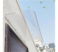 Auvent d'entrée imperméable de 3,5 mm d'épaisseur en polycarbonate transparent durable pour porte d'entrée, abri de terrasse résistant aux intempéries