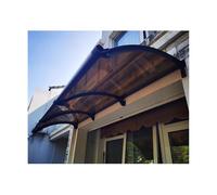 Auvent d'extérieur 120 x 400 cm, protection durable contre les vents forts, les fortes pluies et la grêle, protection contre les intempéries parfaite pour entrée et terrasse