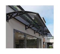 Auvent d'extérieur 150 x 150 cm, réduction du bruit, protection contre la pluie, design polyvalent pour divers scénarios, abri résistant aux intempéries pour portes et entrées