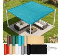 Auvent d'extérieur anti-UV 180 x 280 cm respirant vert e avec corde de fixation pour jardin, terrasse et serre Idéal pour protéger du soleil dans les espaces extérieurs