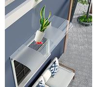 Auvent d'extérieur avec protection UV pour portes d'entrée, auvent moderne en polycarbonate, protection contre la pluie et le soleil, housse de terrasse auto-nettoyante, 40,6 x 129,5 cm, abri