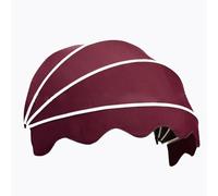 Auvent d'extérieur bordeaux de 80 cm - Cadre en aluminium résistant à l'eau pour balcon, café, restaurant, terrasse, porte d'entrée, protection dôme