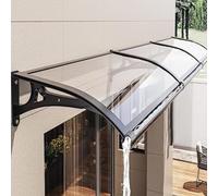 Auvent d'extérieur - Cact Polycarte et aluminium Lar PVC ning pour abri de pluie surplomb A1-120 x 540 cm résistant aux intempéries Slish Protect