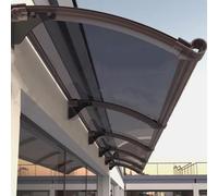 Auvent d'extérieur - Design moderne - Imperméable - Pour fenêtres et portes - Protection UV - Pour jardin et terrasse - 80 x 107 cm