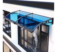 Auvent d'extérieur en polycarbonate pour fenêtre et porte - Protection contre les UV et la pluie - Élégant volet solaire pour porche, patio, terrasse - Durable et résistant aux intempéries