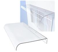 Auvent d'extérieur en polycarbonate pour porte d'entrée 50 x 320 cm - Protection contre les intempéries et les UV, installation facile, parfait pour les entrées de maison et d'entreprise