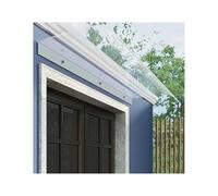 Auvent d'extérieur en polycarbonate pour porte et fenêtre - 40 x 40 cm - Protection contre la pluie pour patios, porches, garages - Housse transparente contre les intempéries pour trottoirs et entrées