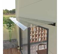 Auvent d'extérieur et de fenêtre en polycarbonate avec protection UV, résistant aux intempéries pour porte d'entrée et tonnelle (40 x 200 cm)