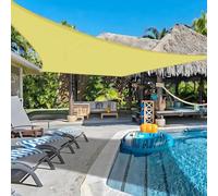 Auvent d'extérieur imperméable, respirant, résistant aux UV, facile à installer avec kit de matériel d'auvent (nous fabriquons des dimensions personnalisées) Jaune - 3,6 x 3,6 m