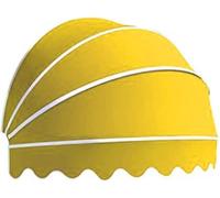 Auvent d'extérieur jaune - Cadre en aluminium de 90 cm - Housse en polyester résistant à l'eau pour balcon, magasin, restaurant, café, terrasse, porte d'entrée, protection contre les intempéries et