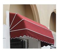 Auvent d'extérieur pliable imperméable pour portes et fenêtres, protection UV pour terrasse et balcon, couleurs et tailles personnalisables, rouge, 140 x 80 x 80 cm - Solution d'ombrage élégante