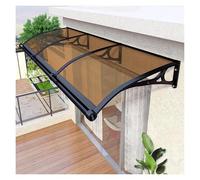 Auvent d'extérieur pour balcon - Protection UV contre la pluie et la pluie pour terrasse et véranda - Résistant aux intempéries - Marron