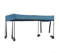 Auvent d'extérieur pour chariot à roulettes, couverture de protection solaire pour camping et activités de jardin (82 x 51 x 10 cm, bleu)
