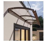 Auvent d'extérieur pour fenêtre et entrée avec base en acier robuste - Grande taille (100 x 220 cm) - Abri résistant aux intempéries, parfait pour terrasse et jardin