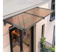 Auvent d'extérieur pour porte avant et arrière, couverture de toit de terrasse, résistant aux UV, à l'eau et à la pluie, abri en aluminium multiple (50 x 460 cm)