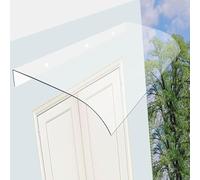 Auvent d'extérieur pour porte d'entrée et fenêtres en polycarbonate - Protection contre la pluie et le soleil - Pour balcon et climatisation - 50 x 80 cm