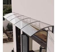 Auvent d'extérieur pour porte d'entrée résistant aux UV à la grêle et aux intempéries 60 x 100 cm - T pour les entrées