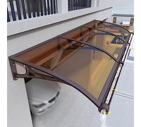 Auvent d'extérieur pour portes 100 x 600 cm - Imperméable - Abri d'ombrage pour pluie, neige et lumière du soleil - Protection UV pour porte avant/arrière