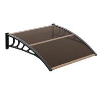 Auvent d'extérieur pour portes et fenêtres - Résistant aux UV - Imperméable - Cadre en métal - Protection contre la pluie et la neige