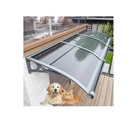 Auvent d'extérieur pour portes et véranda coupe-vent - Pare-soleil transparent (120 x 200 cm) - Idéal pour les jardins, les entrées et les terrasses