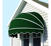 Auvent d'extérieur pour terrasse et magasin, pour portes et fenêtres, protection toutes saisons, vert, 60 cm de diamètre, résistant aux UV, installation facile
