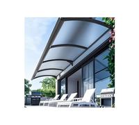 Auvent d'extérieur pour véranda, couverture de fenêtre en polycarbonate transparent, abri résistant aux intempéries, auvent de porche, 140 x 400 cm, idéal pour le jardin et la terrasse