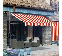Auvent d'extérieur réglable avec pince, résistant aux UV, protection contre le soleil et la pluie, pour balcon et terrasse, sans perçage, parfait pour les espaces extérieurs.
