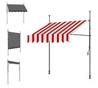 Auvent d'extérieur réglable résistant aux UV, sans perçage, imperméable, pour balcon, protection solaire, pour terrasse et terrasse