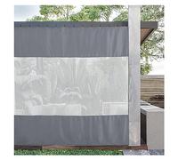Auvent d'extérieur transparent et imperméable avec anneaux - Solutions polyvalentes pour tonnelle et terrasse - Pour tous les temps