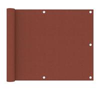 Auvent d'ombrage,Écran de Balcon Terre Cuite 75x300 cm Tissu Oxford,Marquise Porte d'entree pour Terrasse, Jardin, Extérieur