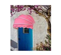 Auvent dôme pliable avec cadre en aluminium, tissu imperméable et résistant à la neige pour patio, balcon, terrasse et porche - Couleur 6, taille 90 cm