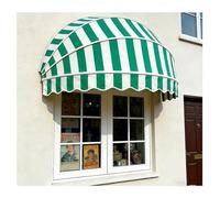 Auvent Dôme Pliable en Toile, Auvent pour Fenêtre Cintrée/moustiquaire avec Armature Galvanisée Pliable, Anti-UV, Imperméable Et Coupe-Vent, pour Terrasse De Jardin(Green,110x50x50cm)