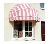 Auvent Dôme Pliable en Toile, Auvent pour Fenêtre Cintrée/moustiquaire avec Armature Galvanisée Pliable, Anti-UV, Imperméable Et Coupe-Vent, pour Terrasse De Jardin(Rose,120x45x45cm)