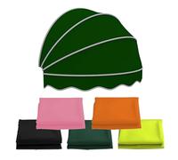 Auvent dôme pour fenêtres et portes, cadre pliable galvanisé de 130 cm, protection solaire imperméable pour terrasse, entrée principale, jardin, magasin (vert)