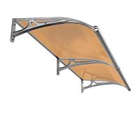 Auvent élégant en polycarbonate pour portes et fenêtres - Auvent résistant aux UV pour l'ombre extérieure, la pluie et la neige - Parfait pour le porche, le patio et la terrasse