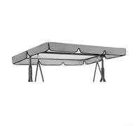 Auvent élégant pour balancelle d'extérieur offrant de l'ombre et une protection contre les éléments pour plus de confort et de relaxation (gris, 195 x 125 x 15 cm)