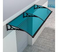 Auvent en alliage d'aluminium pour porte d'entrée - Abri résistant aux intempéries et au vent, support incurvé, multiple, idéal pour la protection contre la pluie et la neige