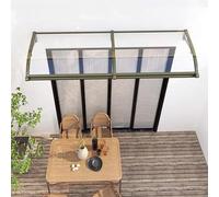 Auvent en aluminium avec support, pare-soleil extérieur, auvent de terrasse en polycarbonate, protection de fenêtre, abri extérieur, porte-champagne, résistant aux UV et aux intempéries